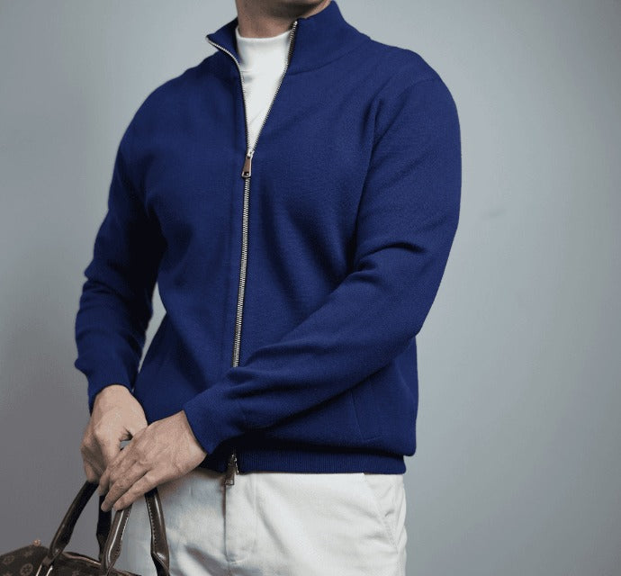 Zandrel | Pull zippé pour homme – Cardigan en maille chaude et décontractée, pull léger
