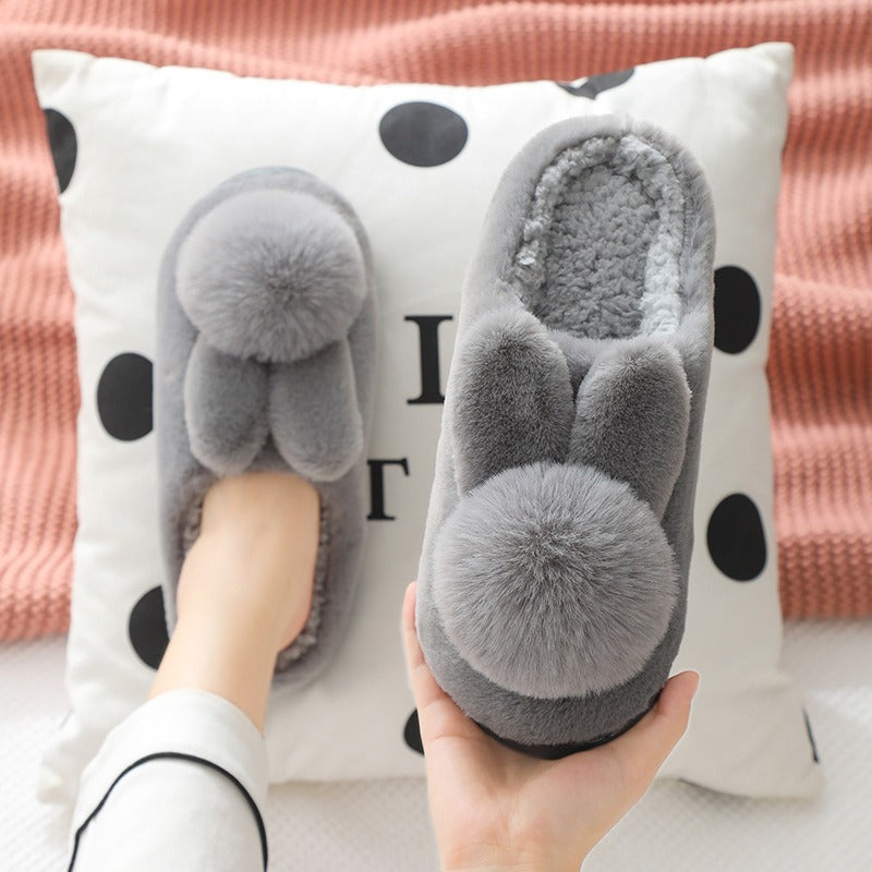 Jaxira | Warme dames pantoffels met konijnenpatroon – schattige en knusse winterslippers voor binnen