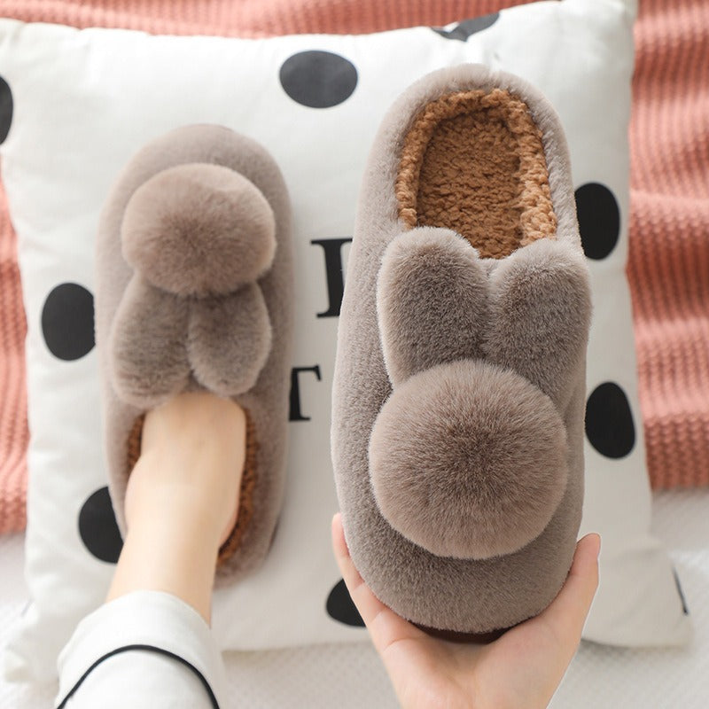 Jaxira | Warme dames pantoffels met konijnenpatroon – schattige en knusse winterslippers voor binnen