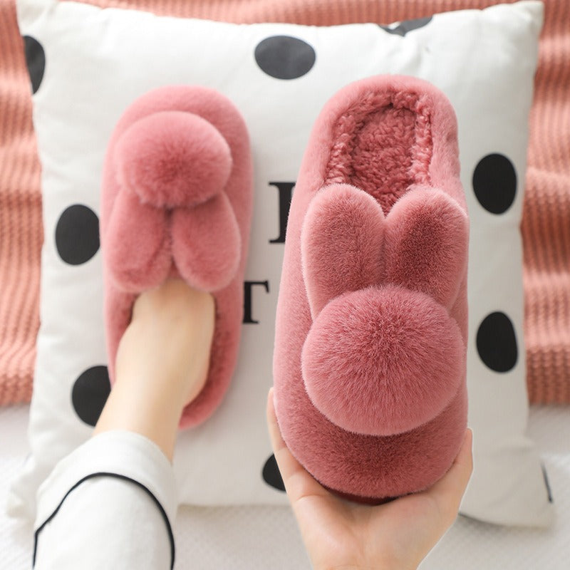 Jaxira | Warme dames pantoffels met konijnenpatroon – schattige en knusse winterslippers voor binnen