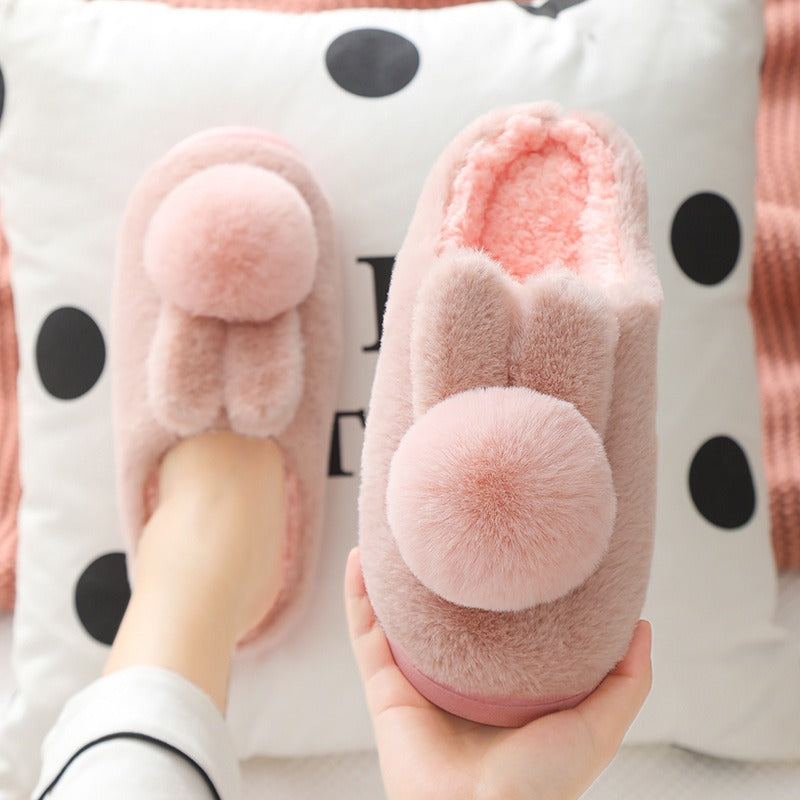 Jaxira | Warme dames pantoffels met konijnenpatroon – schattige en knusse winterslippers voor binnen