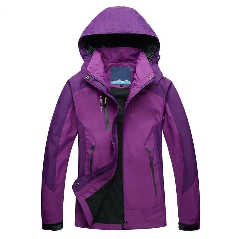 Amiara | Dames outdoorjas – Waterdichte, winddichte winterjas met afneembare capuchon