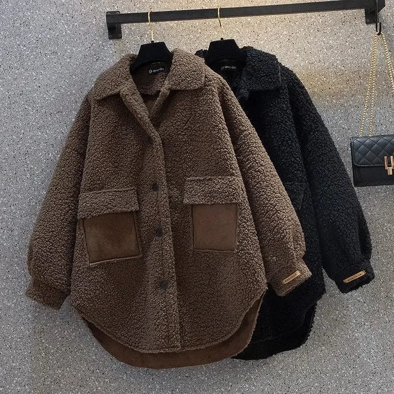 Nyxara | Oversized winterjas voor dames – zachte, warme jas, stijlvolle casual bovenkleding voor koud weer