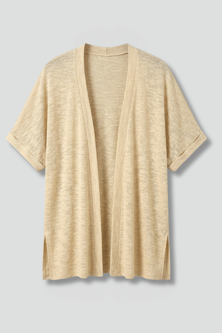 Avelisse | Dames Lichtgewicht Open Cardigan – Korte Mouwen, Ademend Zomer Cover-up