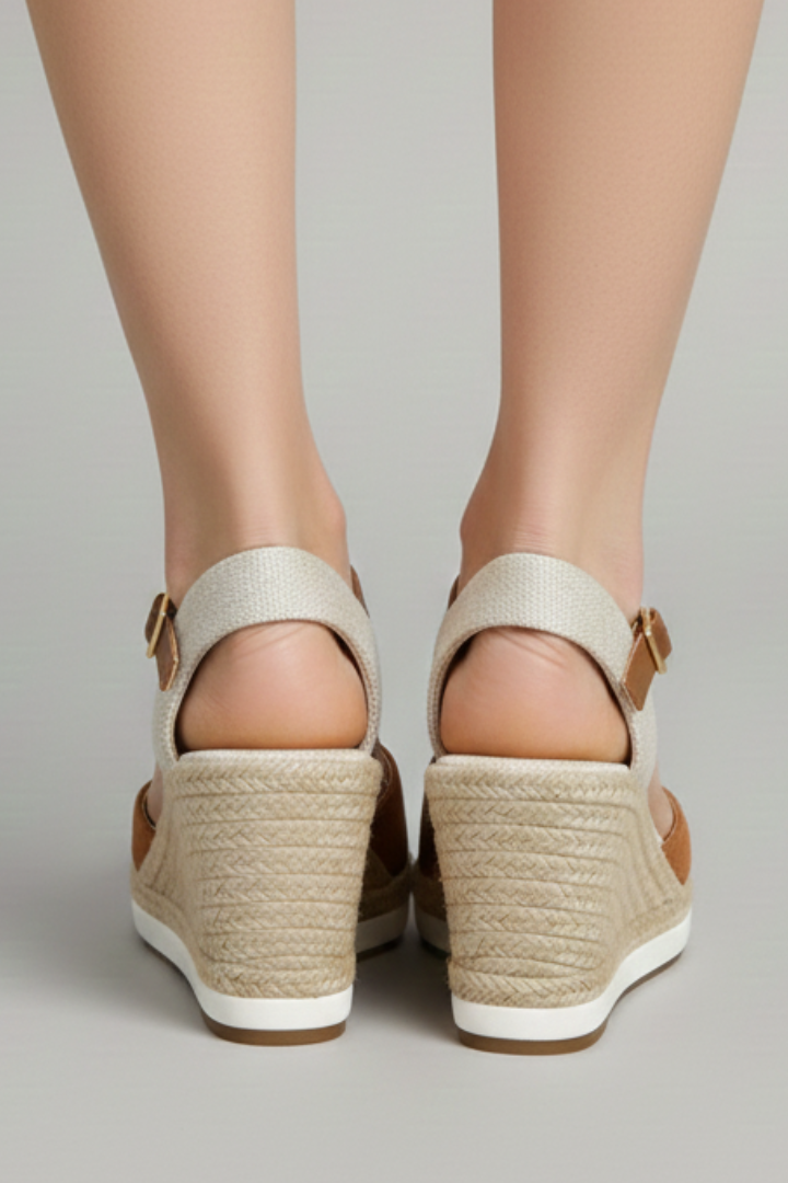 Auralia | Espadrilles voor dames met gesloten teen – met slingback-riempje