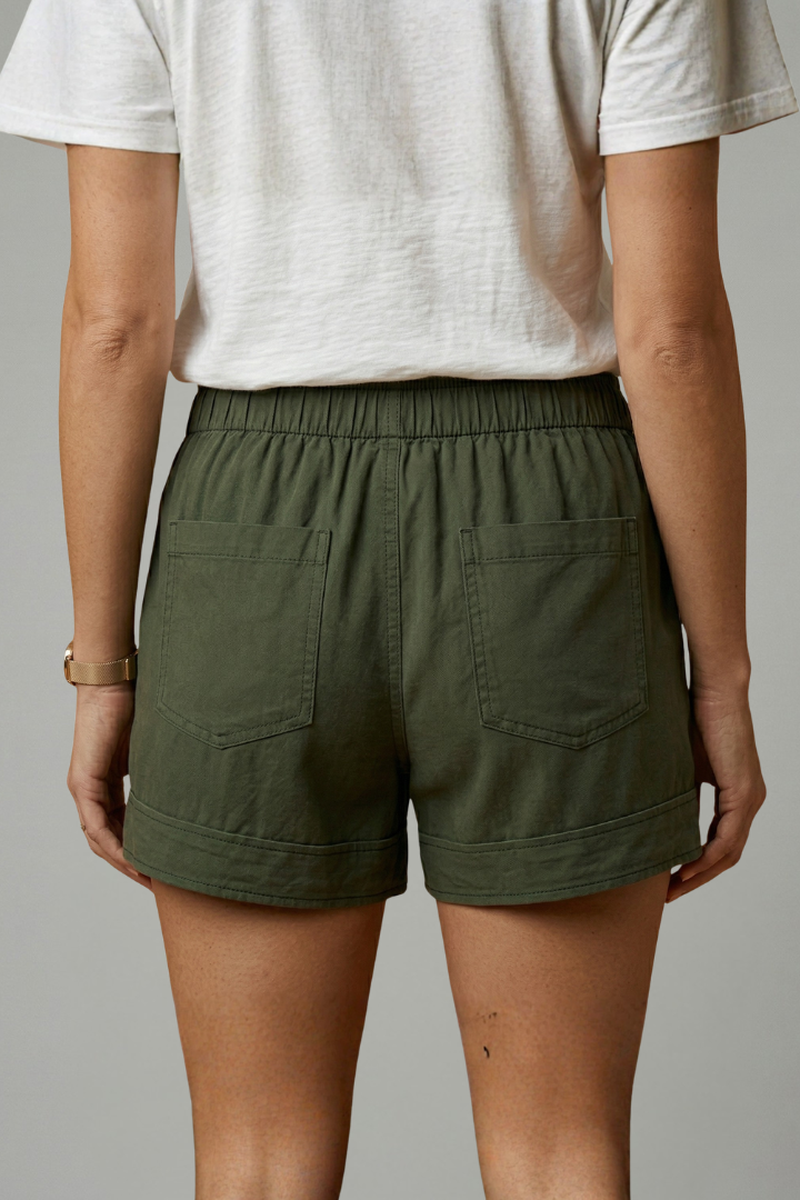 Thirielle | Dames Shorts met Trekkoord – Relaxte Pasvorm, Elastische Taille, Casual Zomershorts