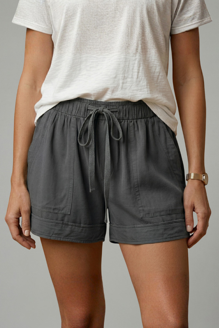 Thirielle | Dames Shorts met Trekkoord – Relaxte Pasvorm, Elastische Taille, Casual Zomershorts