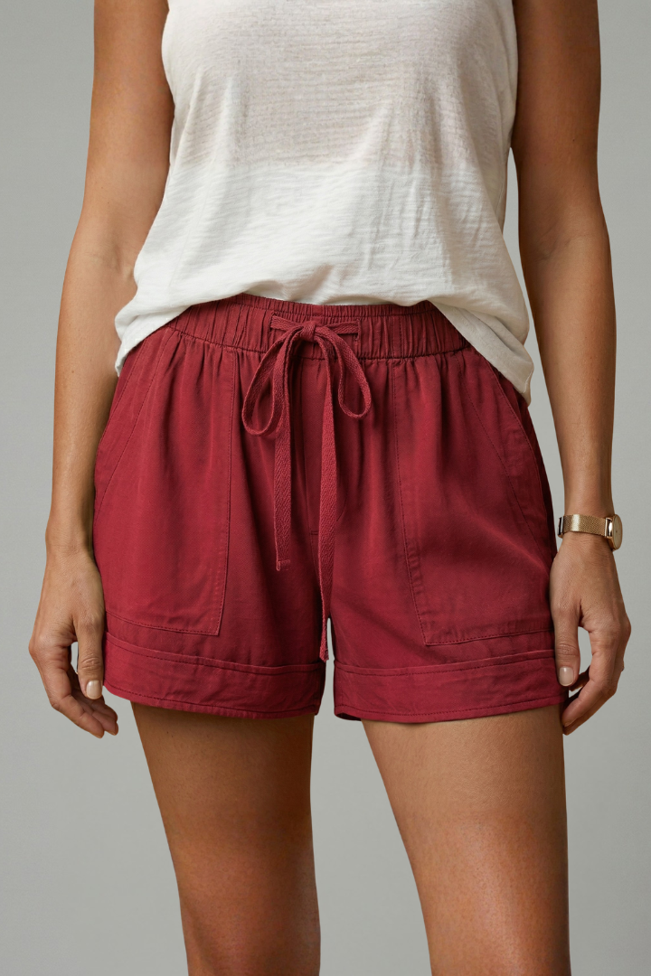 Thirielle | Dames Shorts met Trekkoord – Relaxte Pasvorm, Elastische Taille, Casual Zomershorts