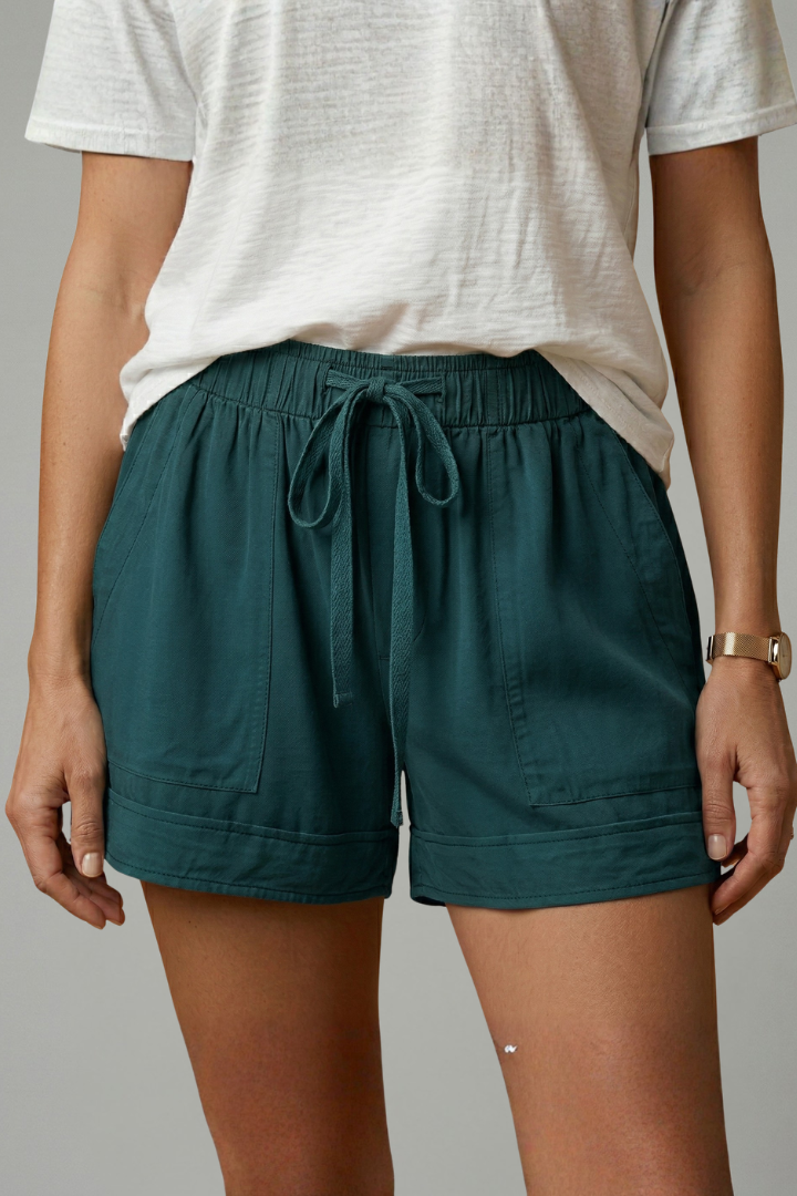 Thirielle | Dames Shorts met Trekkoord – Relaxte Pasvorm, Elastische Taille, Casual Zomershorts