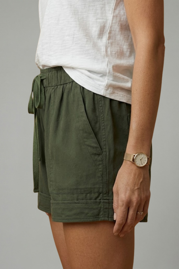 Thirielle | Dames Shorts met Trekkoord – Relaxte Pasvorm, Elastische Taille, Casual Zomershorts
