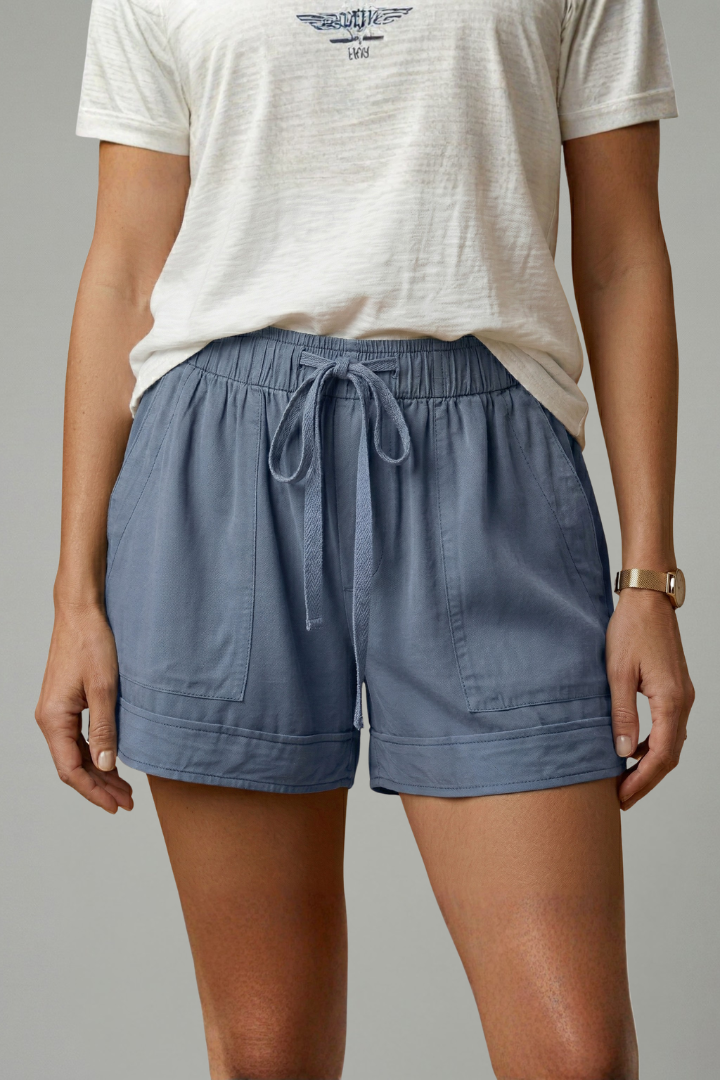 Thirielle | Dames Shorts met Trekkoord – Relaxte Pasvorm, Elastische Taille, Casual Zomershorts