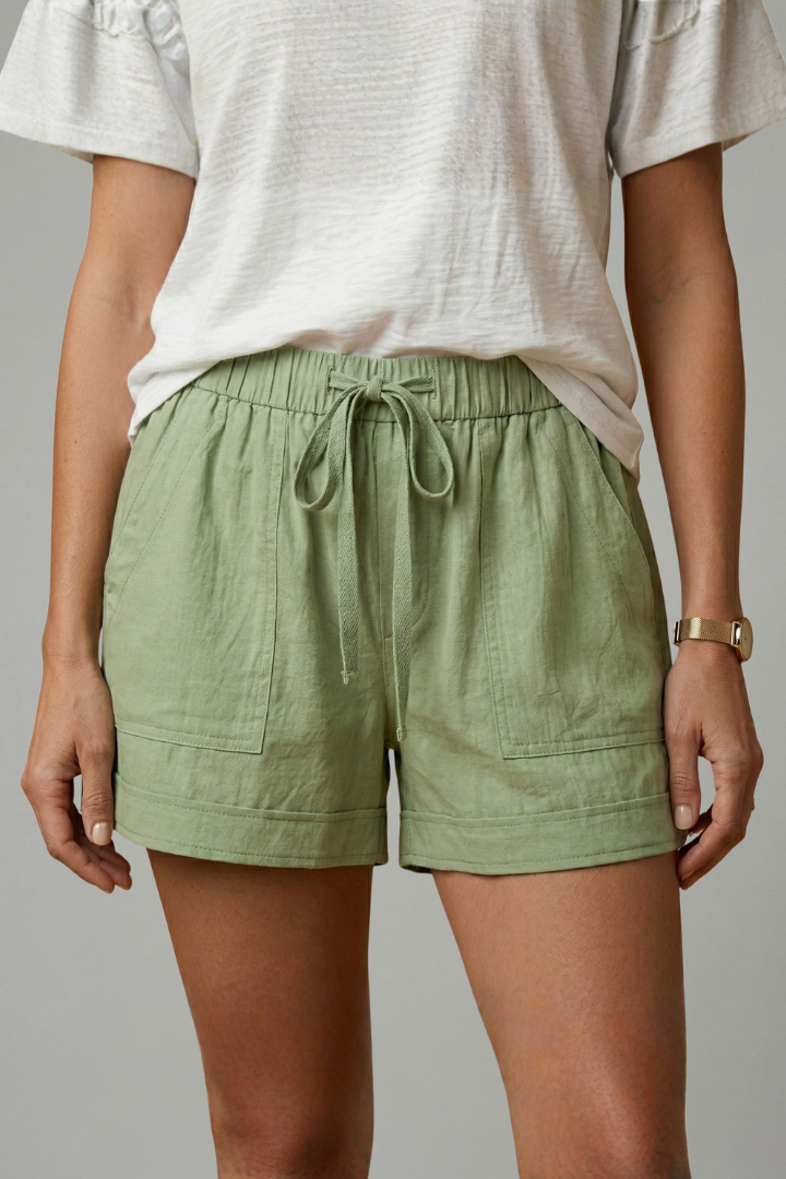 Thirielle | Dames Shorts met Trekkoord – Relaxte Pasvorm, Elastische Taille, Casual Zomershorts
