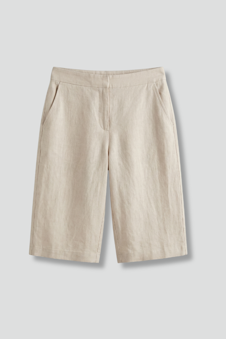 Elvessaen | Casual damesshort met elastische tailleband – Zomershort met hoge taille en zakken