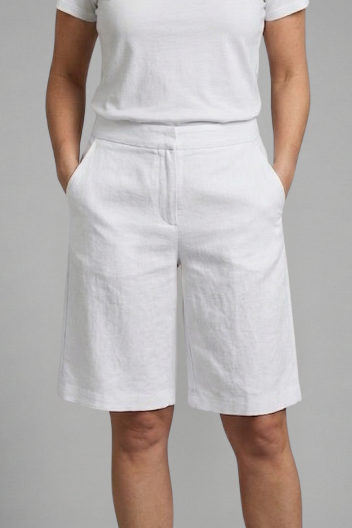 Elvessaen | Casual damesshort met elastische tailleband – Zomershort met hoge taille en zakken