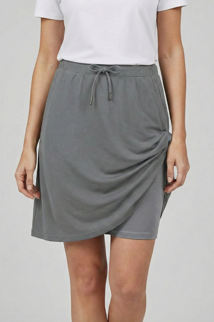 Zirella | Dames Skort – Rok met Trekkoord Taille en Ingebouwde Shorts, Casual Sportieve Minirok