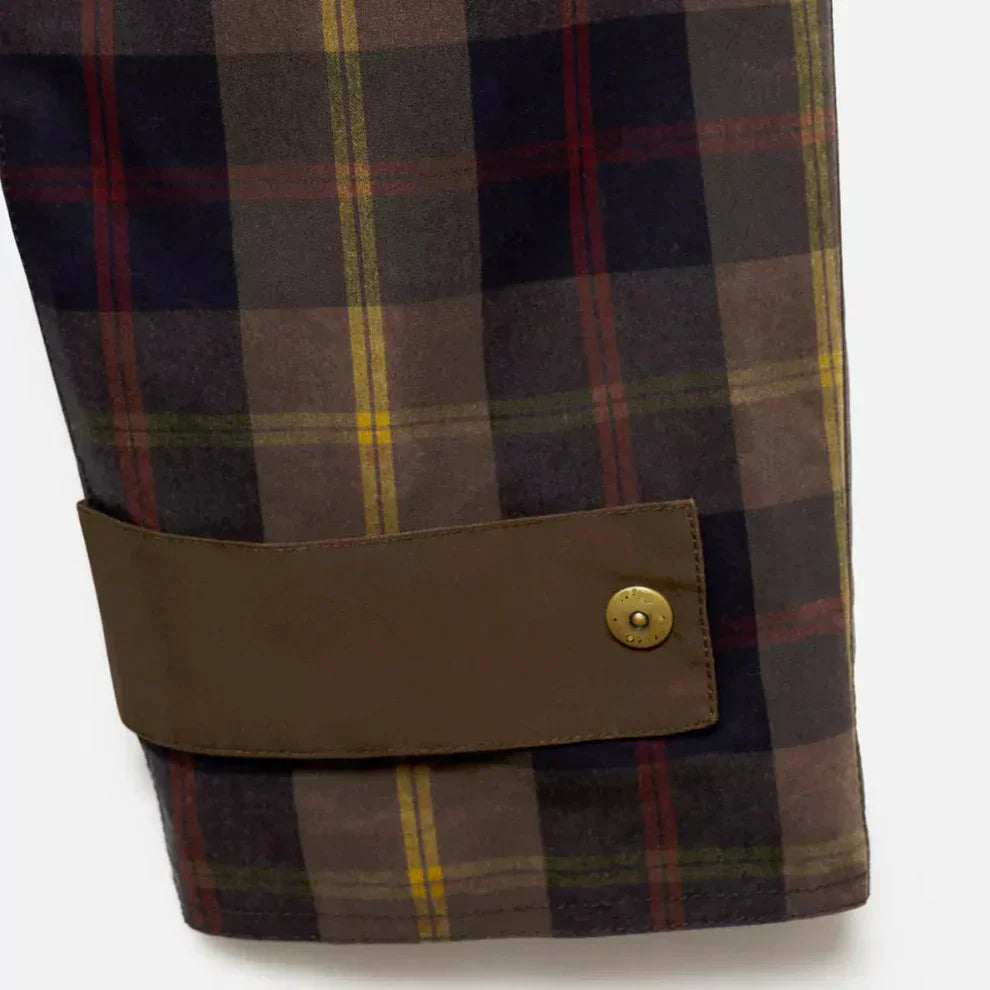 Miraya | Oversized geruite werkjas voor dames – Werkjas met lange mouwen en knopen