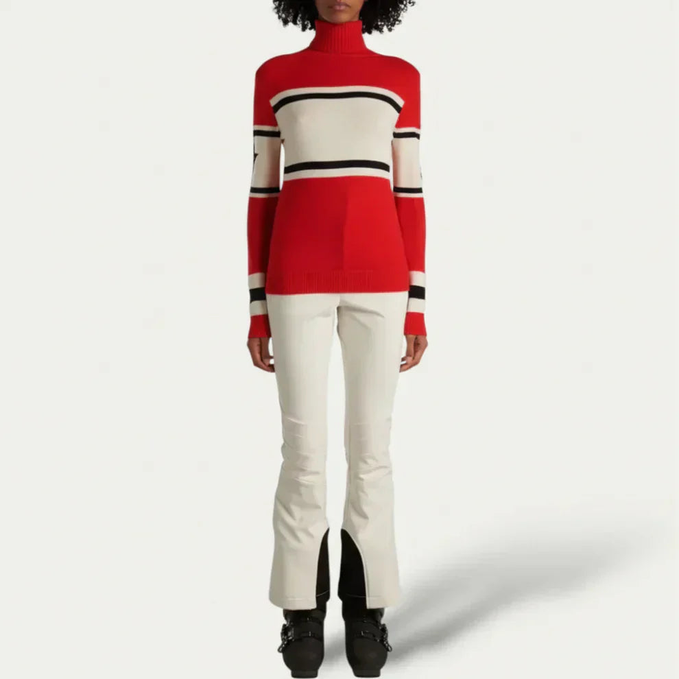 Paelyssa | Gezellige gestreepte coltrui voor dames – zachte gebreide trui voor casual en winterkleding