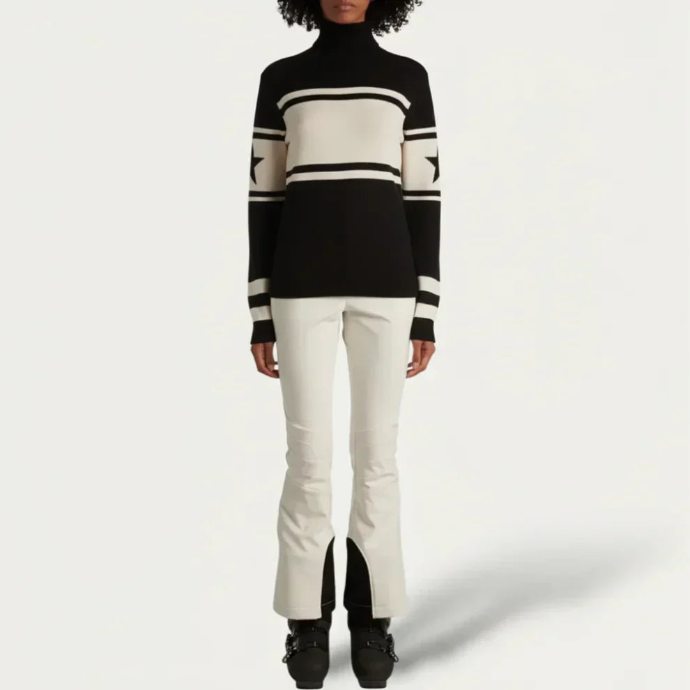 Paelyssa | Gezellige gestreepte coltrui voor dames – zachte gebreide trui voor casual en winterkleding