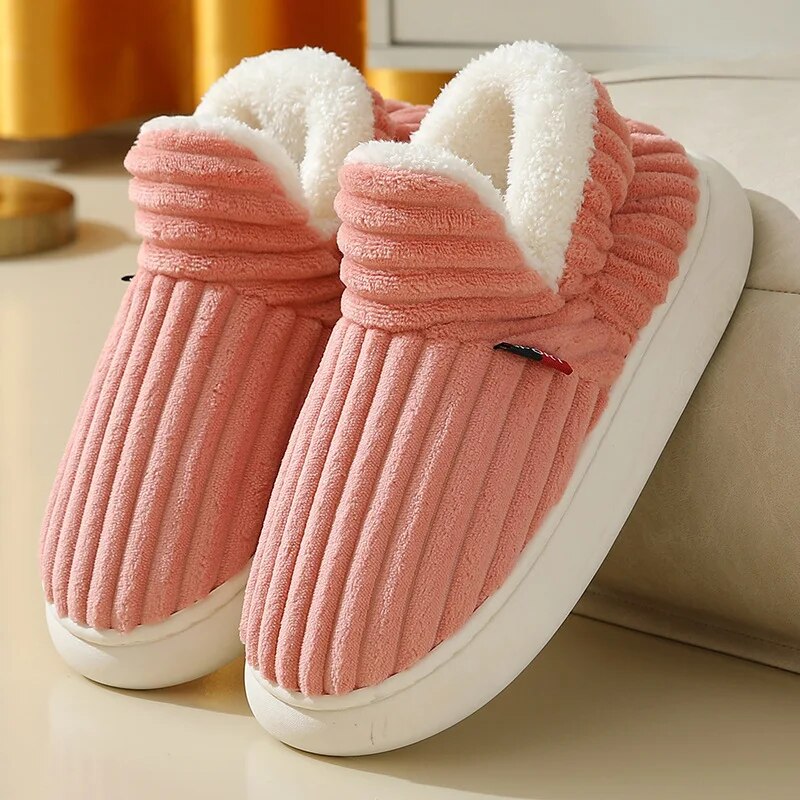 CozyToes | Plüschgefütterte Winterpantoffeln – warme, weiche und bequeme Hausschuhe für drinnen und zu Hause