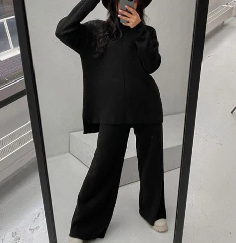 Avelora | Luxe loungewear-set voor dames – Zachte, elegante tweedelige set voor thuis