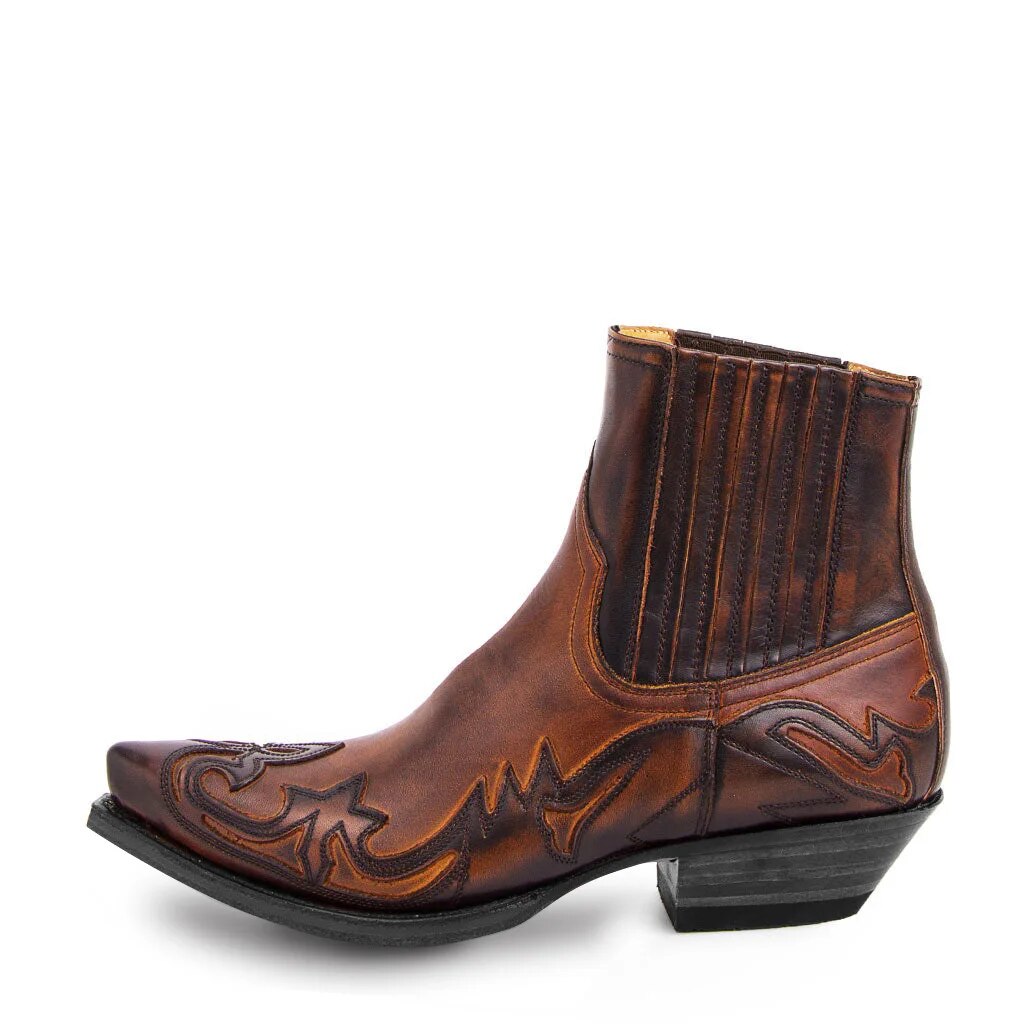 Durango | Unisex leren cowboylaarzen, westernstijl, puntige neus, hoogwaardig leer, casual en gekleed