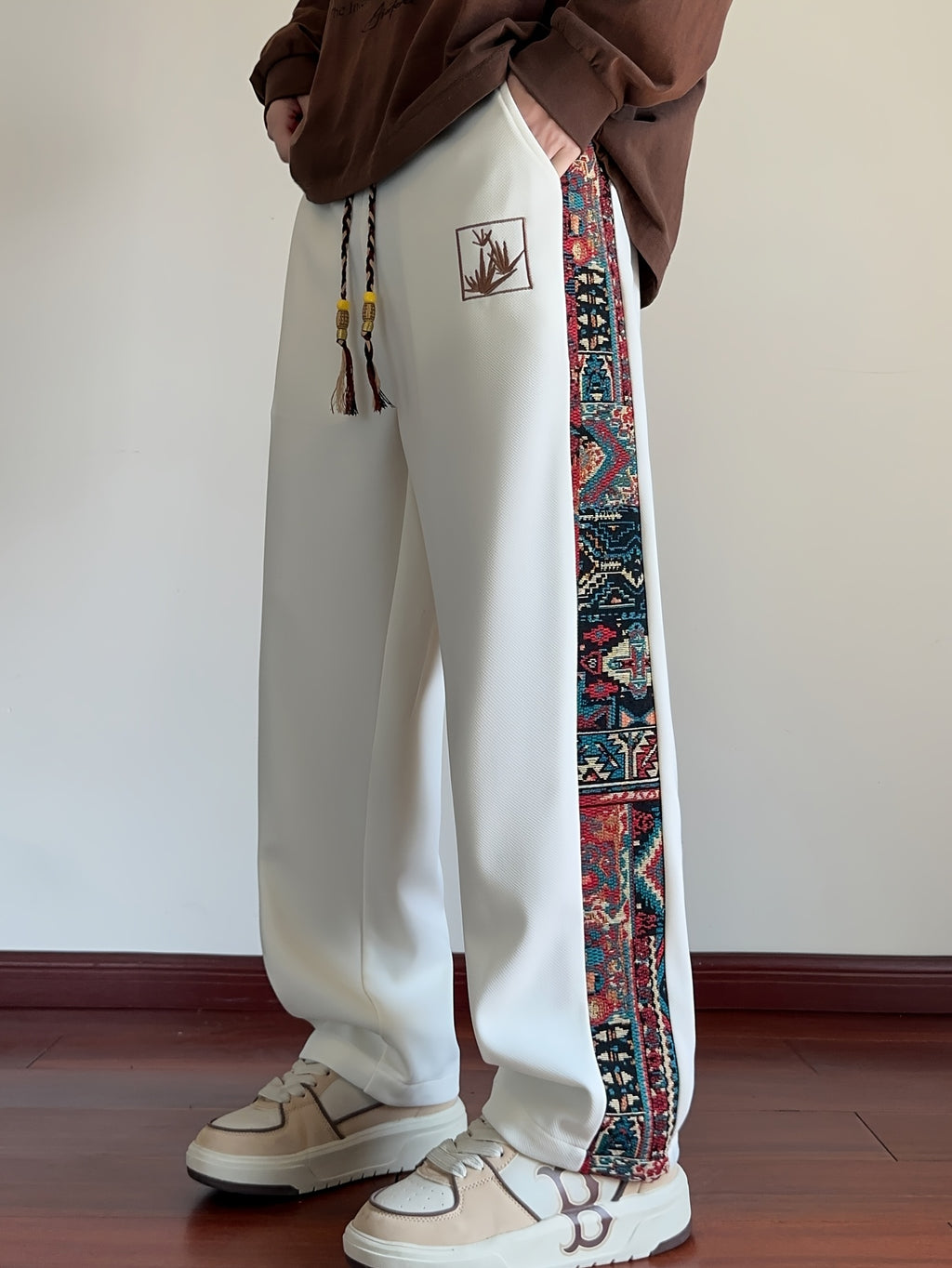 Ivaron | Herenbroek met wijde pijpen – Loszittende casual broek