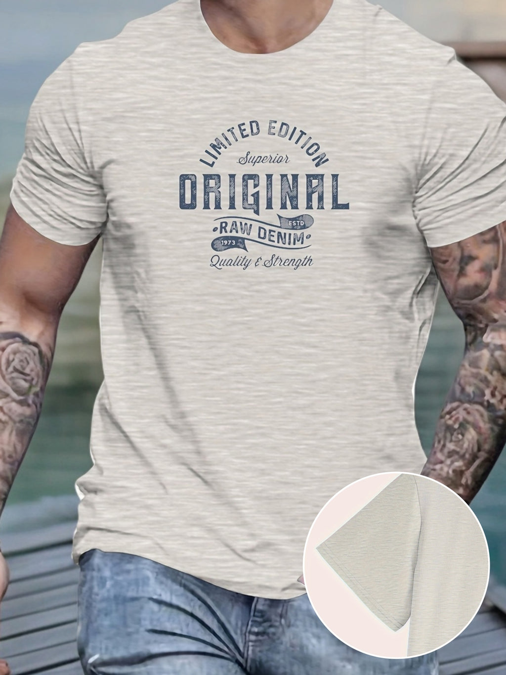 Xaver | T-shirt basique en coton pour homme - T-shirt décontracté à imprimé graphique, T-shirt d'été