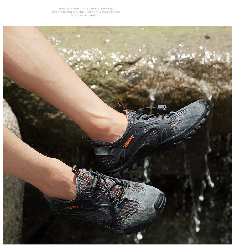 RainRover | Chaussures de randonnée imperméables pour hommes – Baskets légères, respirantes et antidérapantes