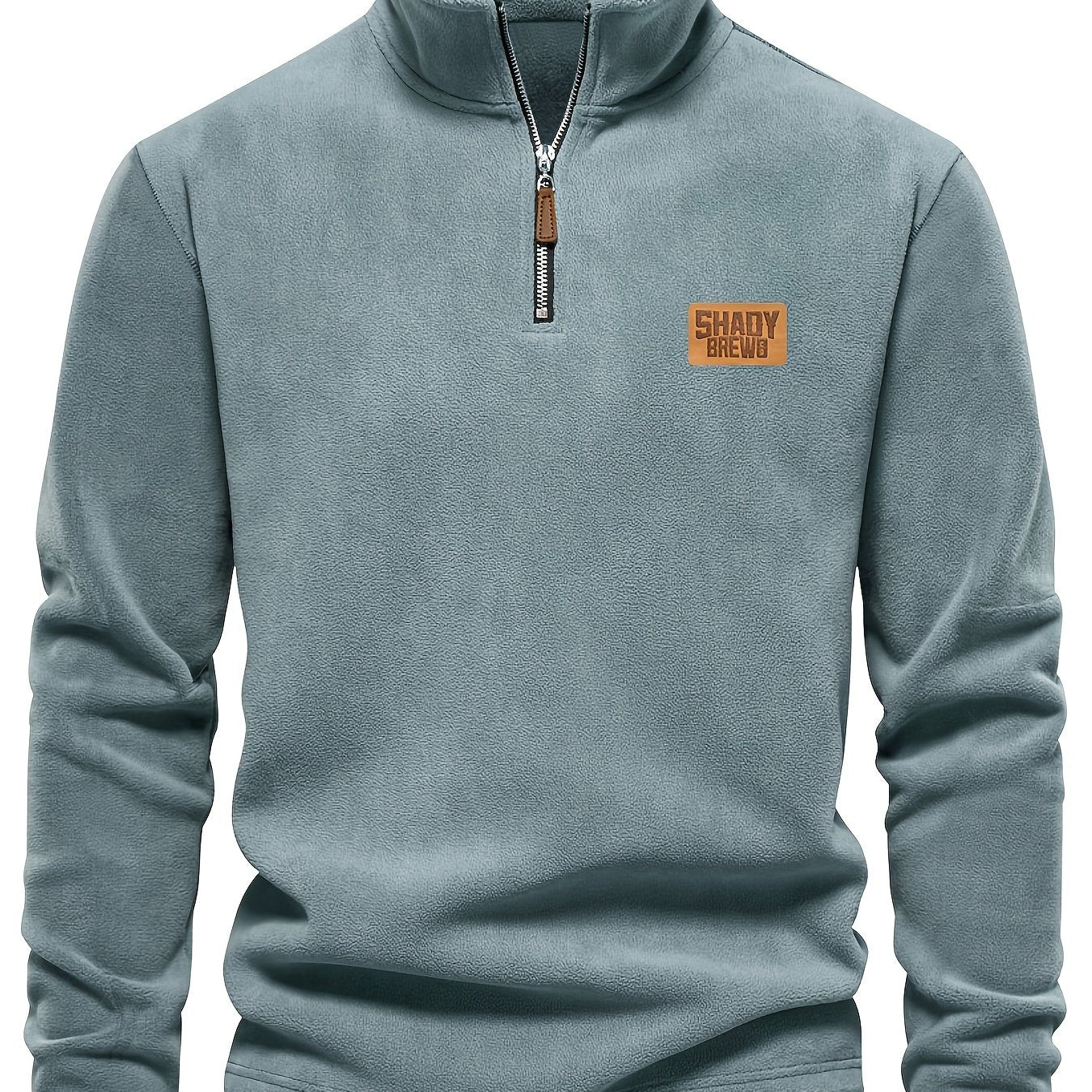 Daire | Thermische fleece gevoerde heren trui met halve rits – Warm, stevig winterhemd, halve rits
