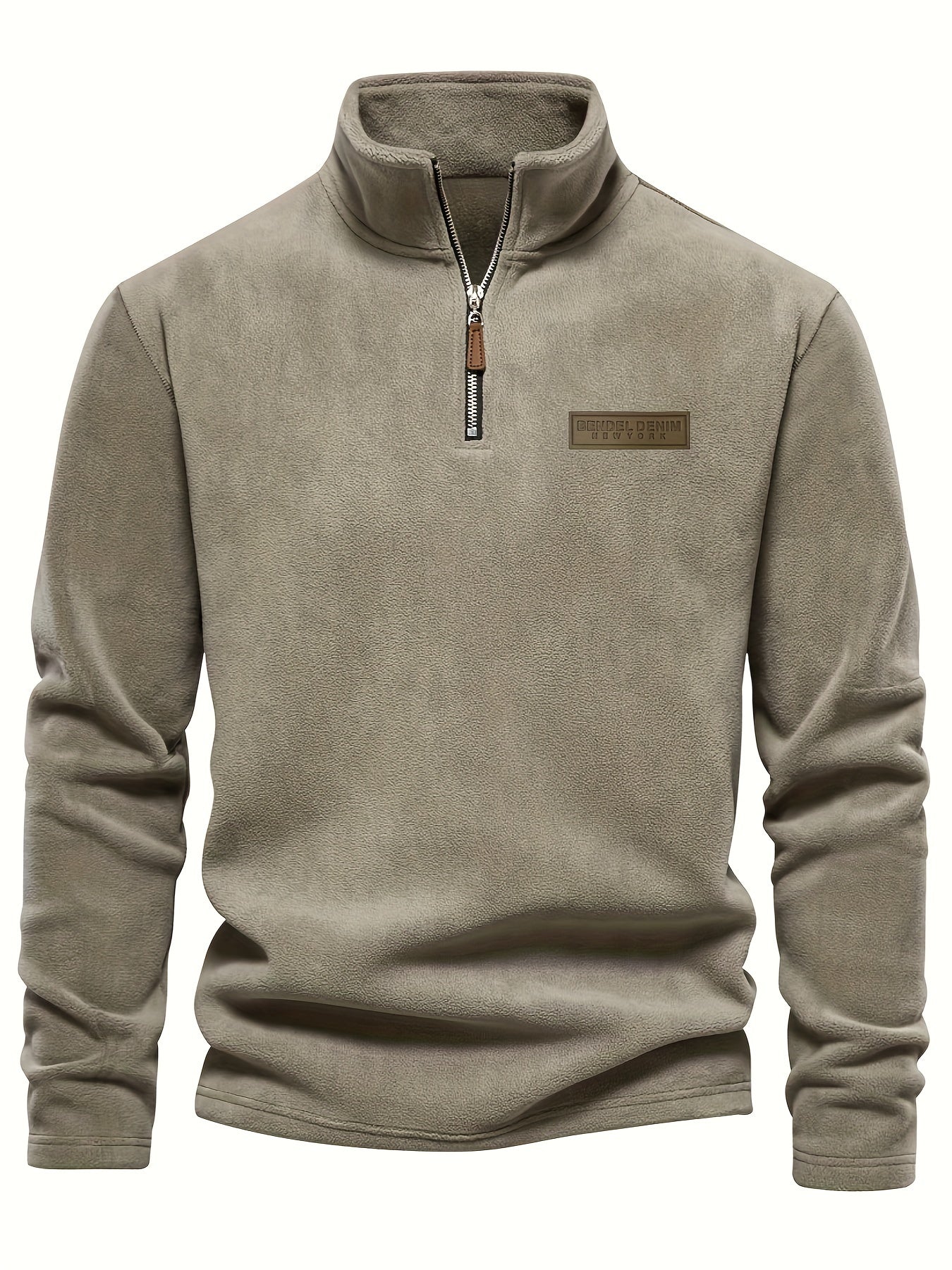 Roran | Heren sweatshirt met halve rits en opstaande kraag – Streetwear-top met lange mouwen