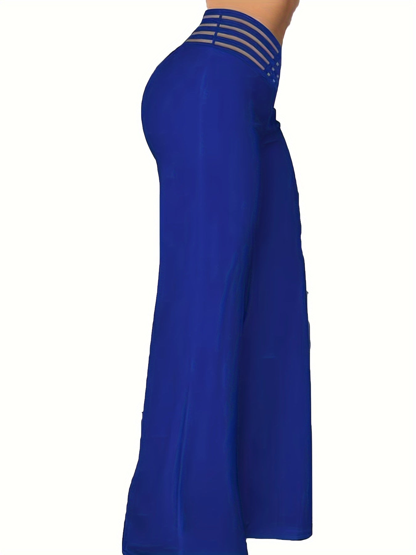 Syrene | Hoge taille broek met wijde pijpen voor dames – Elegant kruisdetail, rekbaar, comfortabel