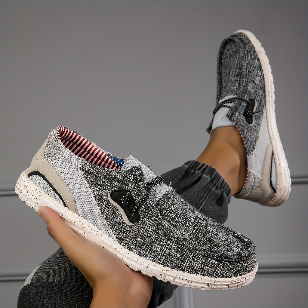 Loafix | Canvas-Slipper für Herren – Atmungsaktiv, rutschfest, leicht