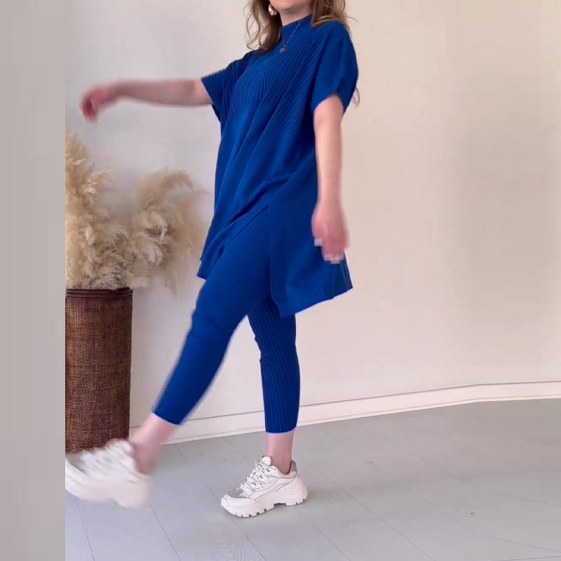 Jania | Casual tweedelige set met vleermuismouwen voor dames – Lichte zomeroutfit