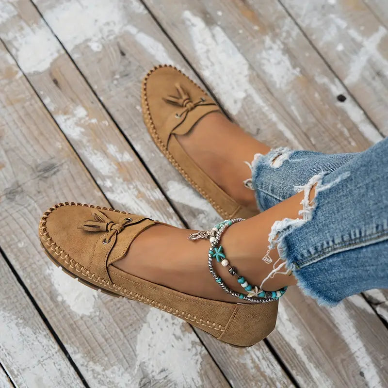 Sharina | Mocassins souples à enfiler pour femmes - Mocassins décontractés, légers et respirants