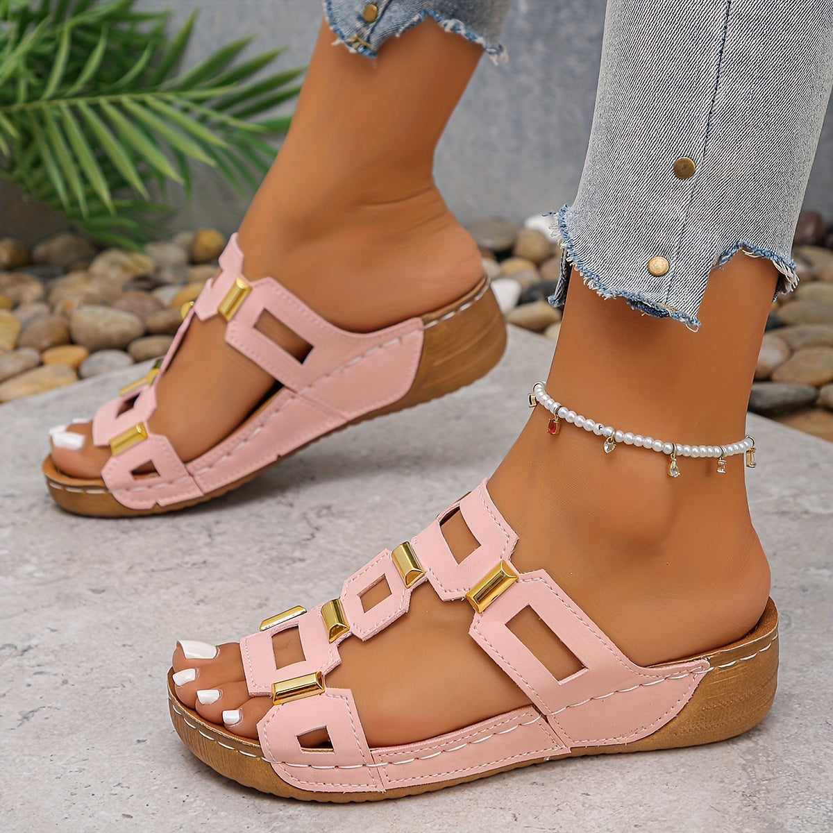 Elyssae | Comfortabele sandalen voor dames – dikke zool, stabiliteit, ondersteunt de voetboog