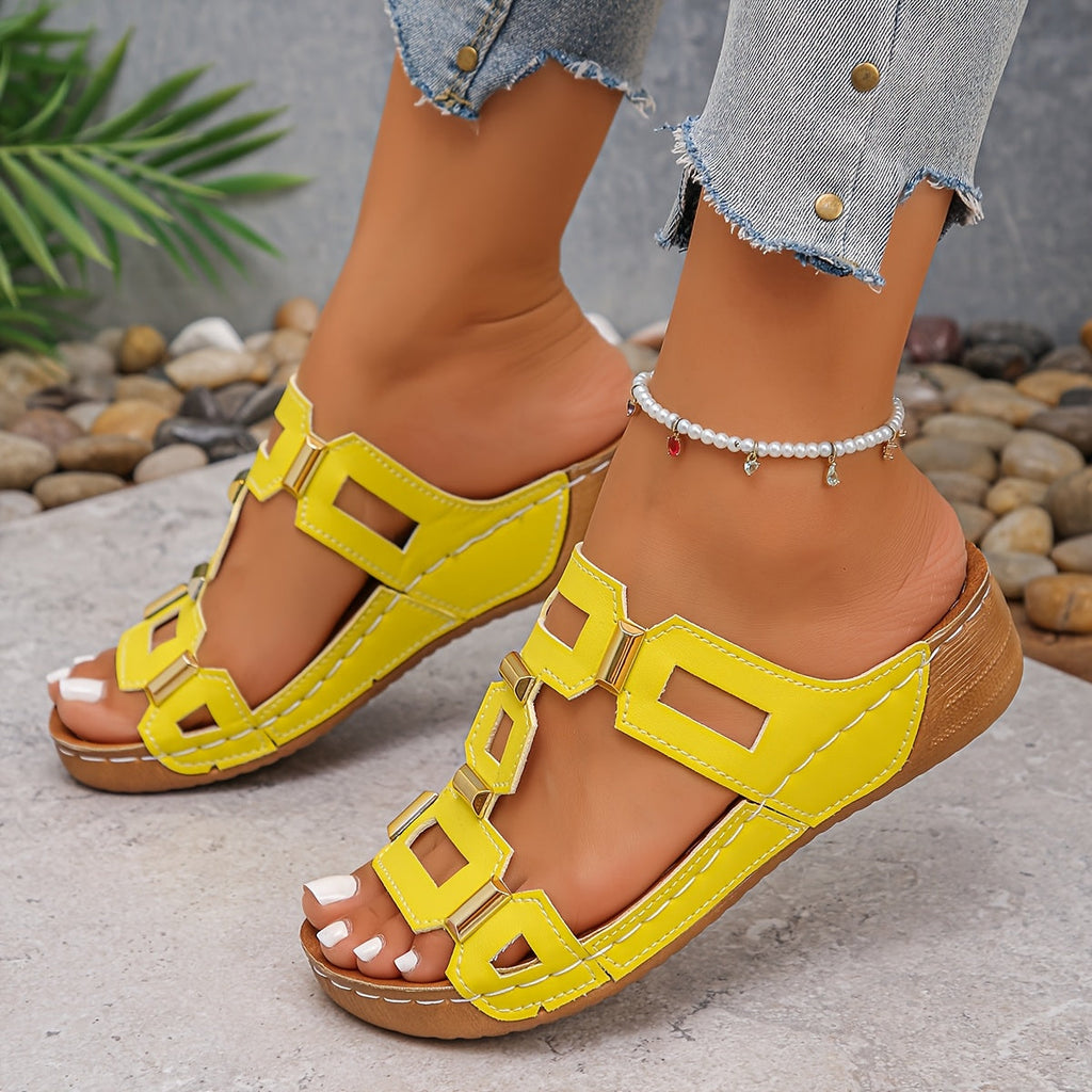 Elyssae | Comfortabele sandalen voor dames – dikke zool, stabiliteit, ondersteunt de voetboog