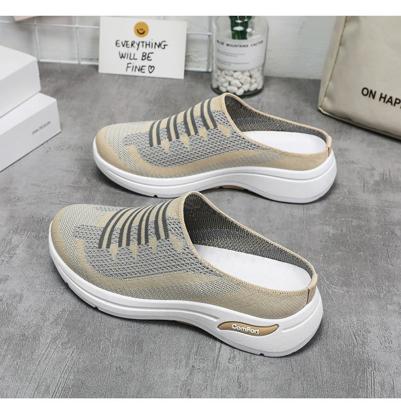 Nyraeth | Slip-on sneakers voor dames – Lichtgewicht, ademende schoenen van mesh, casual wandelsneakers