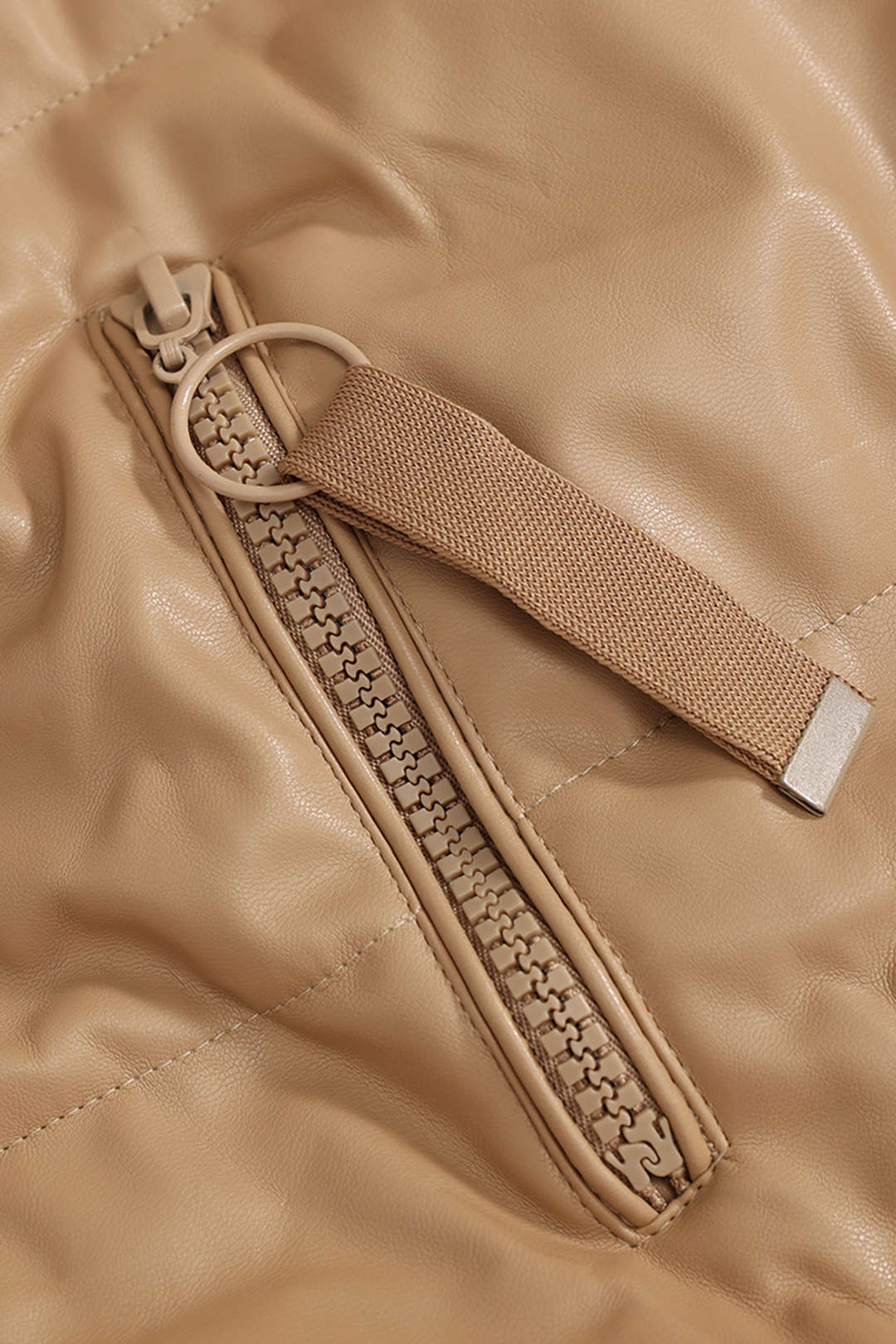 Veryn | Veste matelassée en similicuir pour femme avec capuche – Manteau d'hiver chaud, chic et confortable