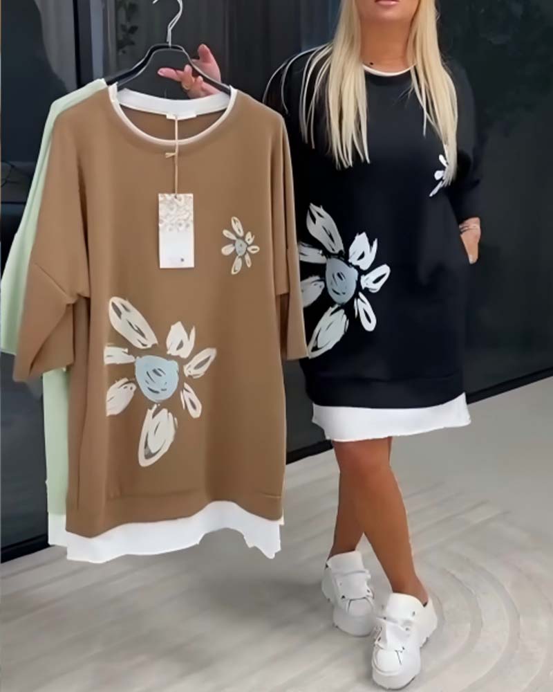 Velira | Dames Casual Jurk met Relaxte Pasvorm