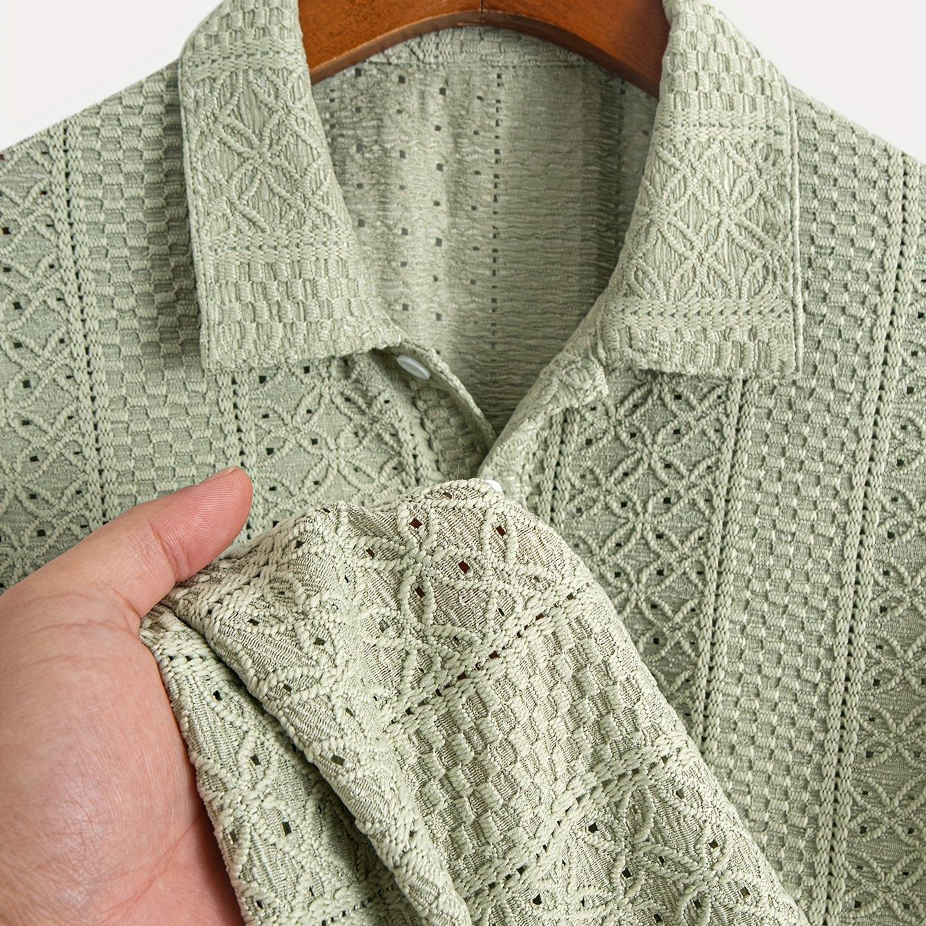 Boren | Gestreepte gebreide herenblouse – korte mouwen, ademend, lichtgewicht, casual
