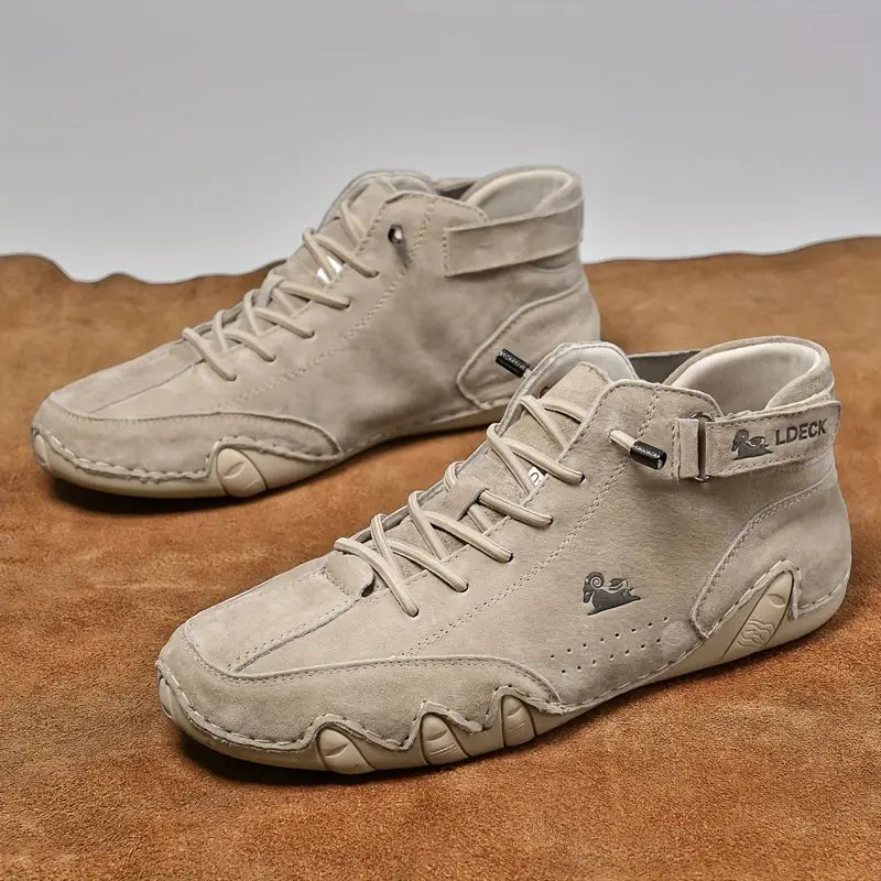 Bootrek | Bottines en daim pour homme – Bottines décontractées et élégantes avec une semelle résistante et antidérapante