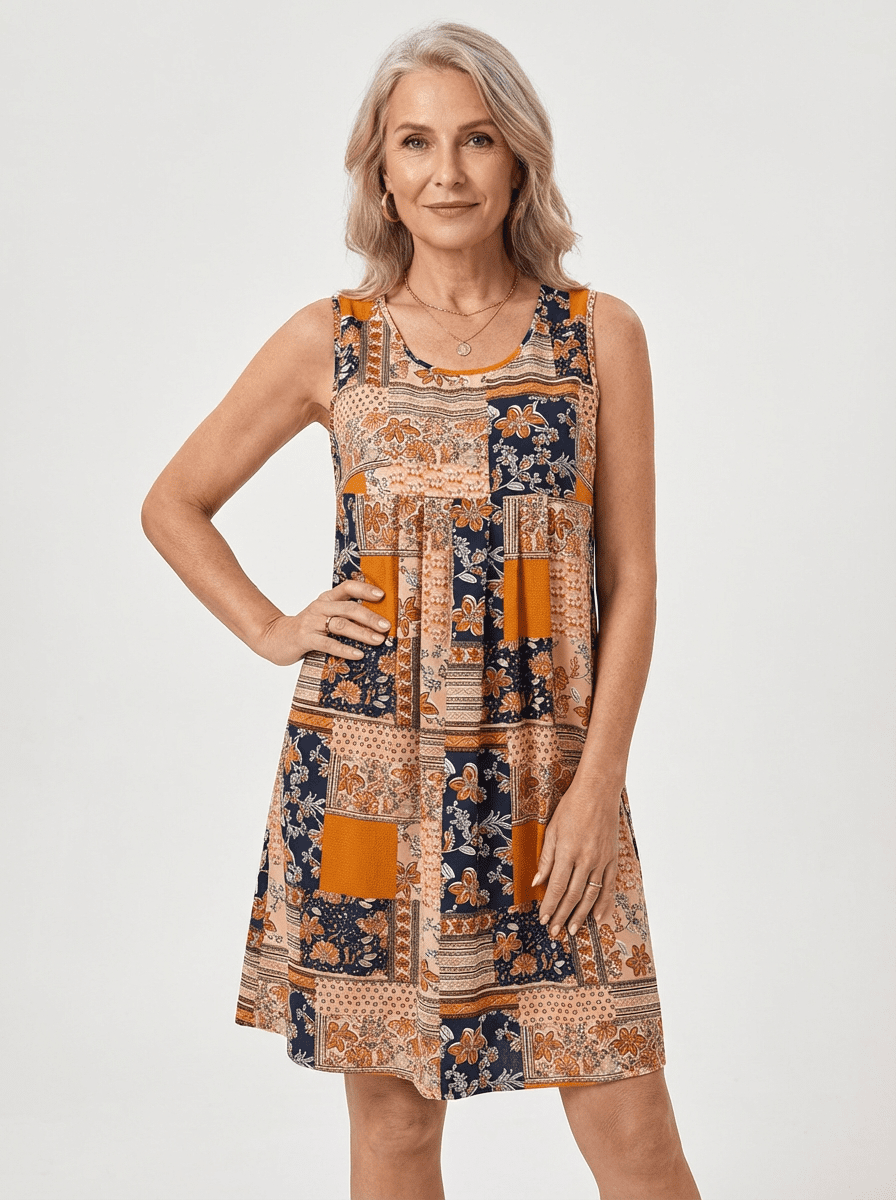 Gyla | Hippie-chique tuniek voor dames – Boho-stijl, casual, ruimvallend zomertopje