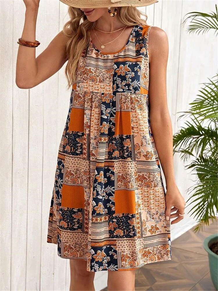Gyla | Hippie-chique tuniek voor dames – Boho-stijl, casual, ruimvallend zomertopje