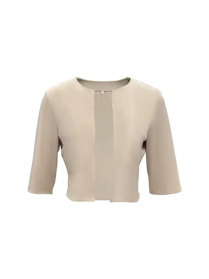 Tweedelige jurk met V-hals en mouwloze tank met bloemenprint