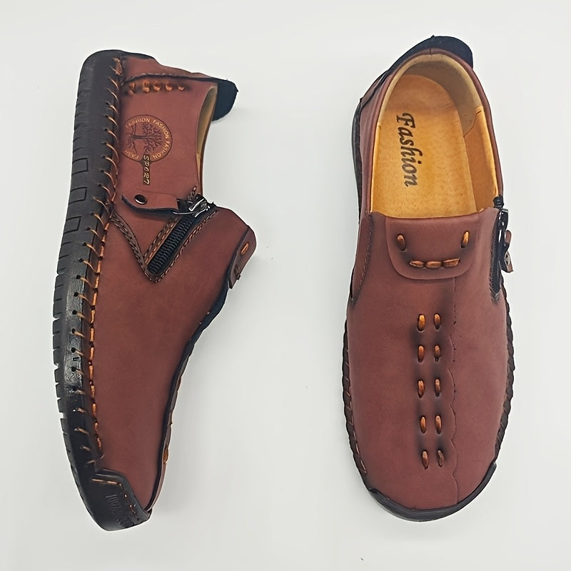 Tapio | Mocassins vintage pour hommes faits main - Mocassins décontractés légers à enfiler pour l'extérieur