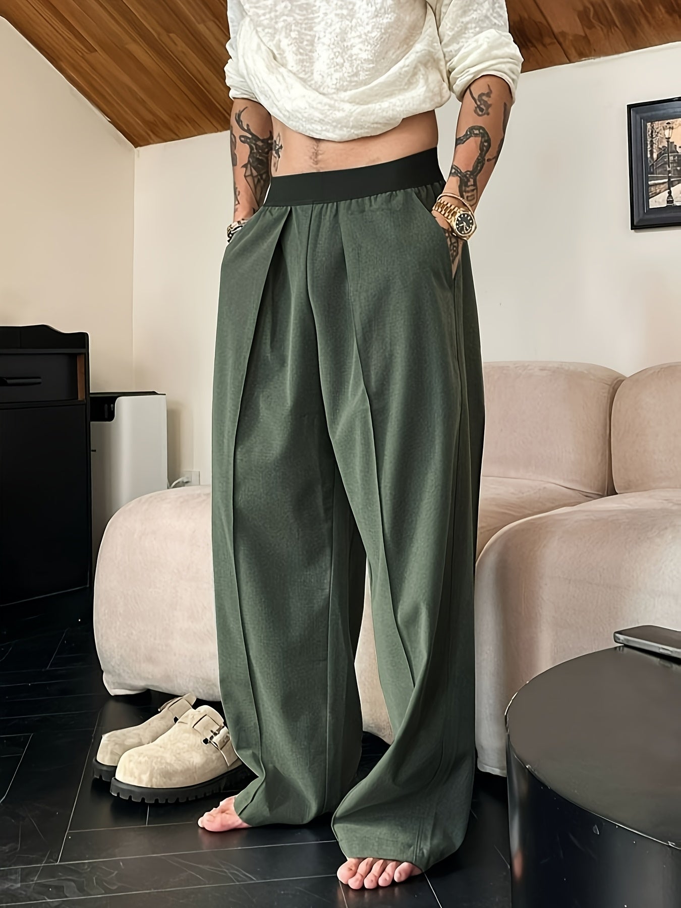 Arnthor | Lässige Herrenhose mit lockerer Passform und elastischem Bund