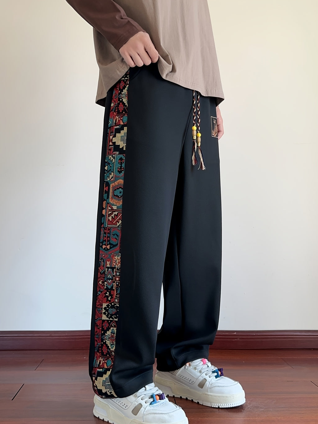 Ivaron | Herenbroek met wijde pijpen – Loszittende casual broek