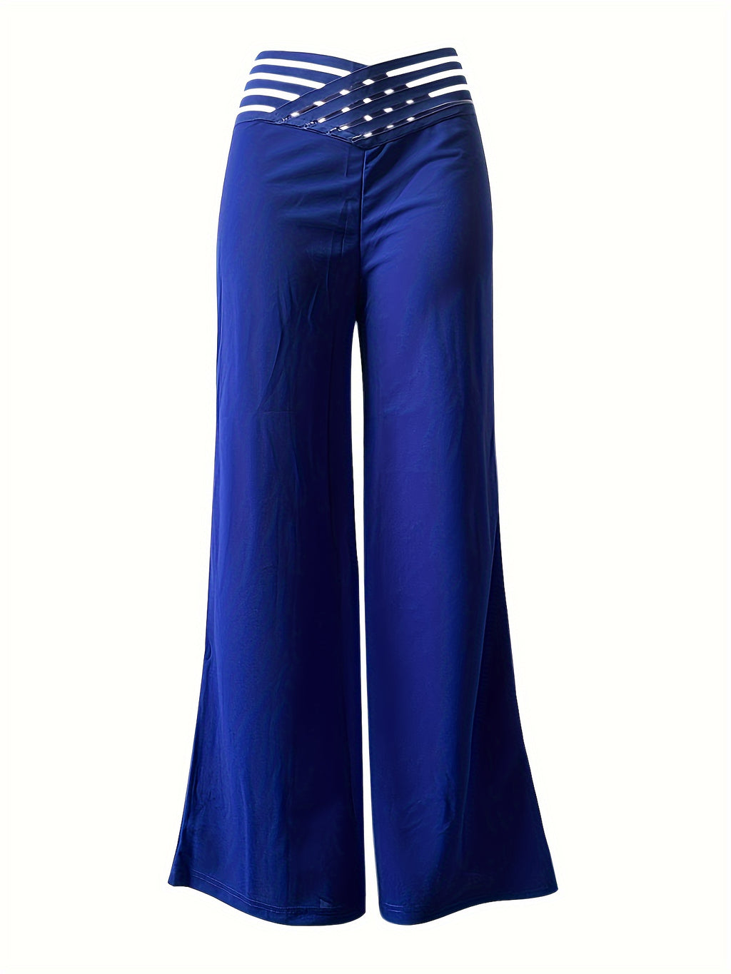 Syrene | Pantalon large taille haute pour femme – Détail élégant à l'entrejambe, extensible et confortable