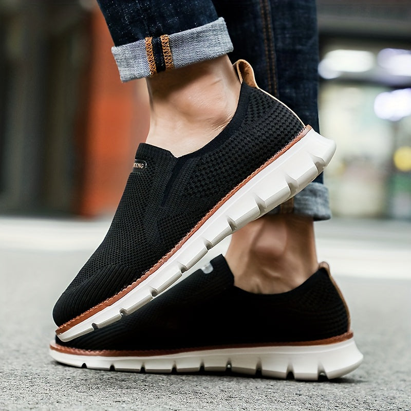 Strideon | Chaussures de marche respirantes en maille pour homme - Baskets décontractées et légères