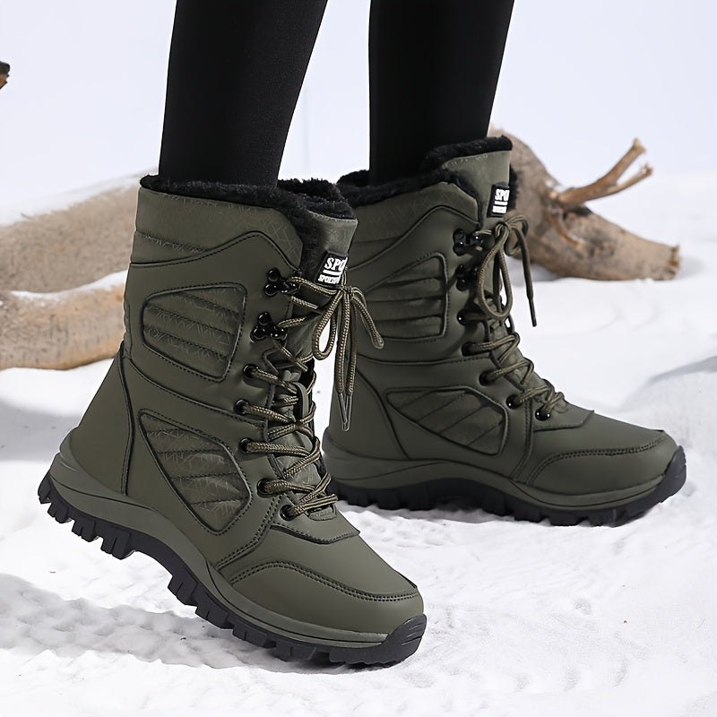 BlizzardStep | Winterwandelschoenen voor dames, waterdicht, gevoerd met fleece, warm, antislip
